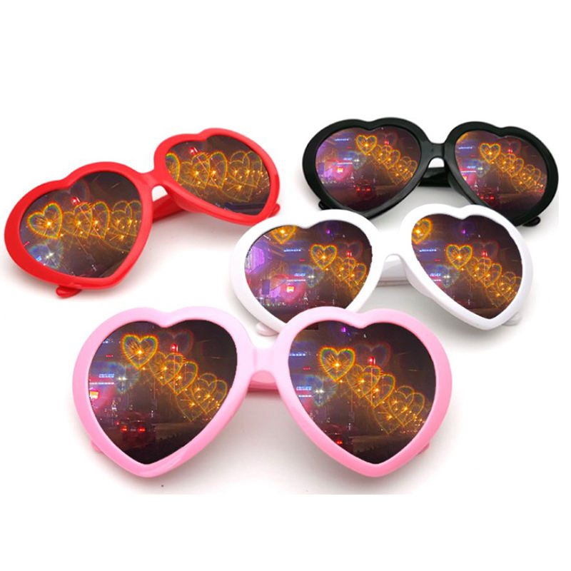 Heart Shape Special Effects Sun Glasses