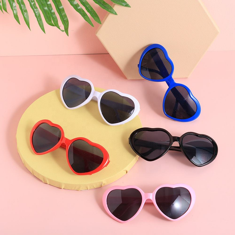 Heart Shape Special Effects Sun Glasses