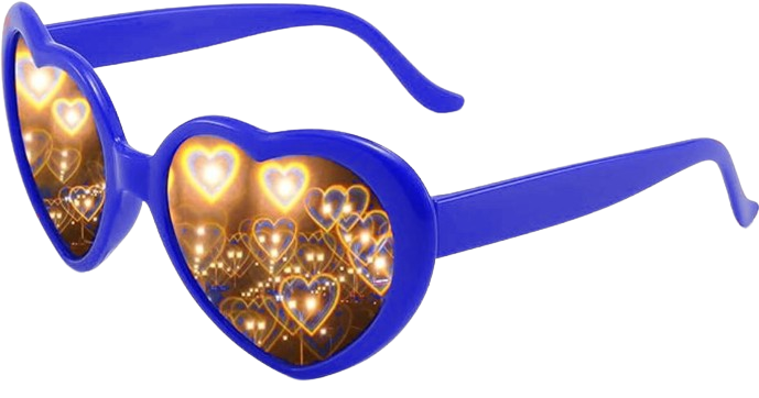 Heart Shape Special Effects Sun Glasses