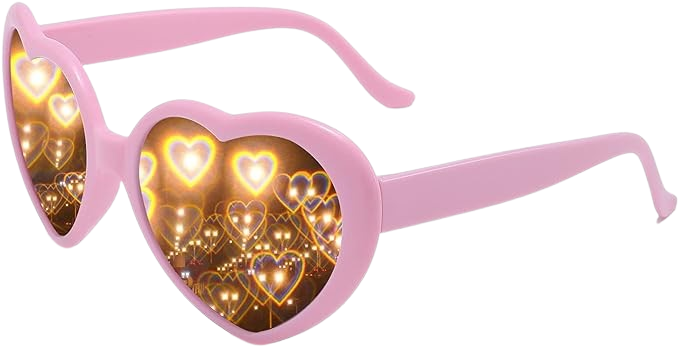 Heart Shape Special Effects Sun Glasses