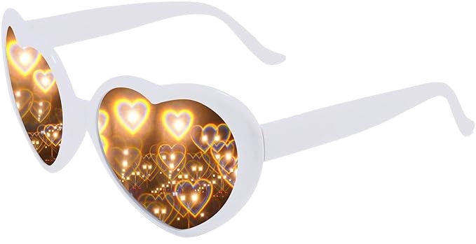 Heart Shape Special Effects Sun Glasses